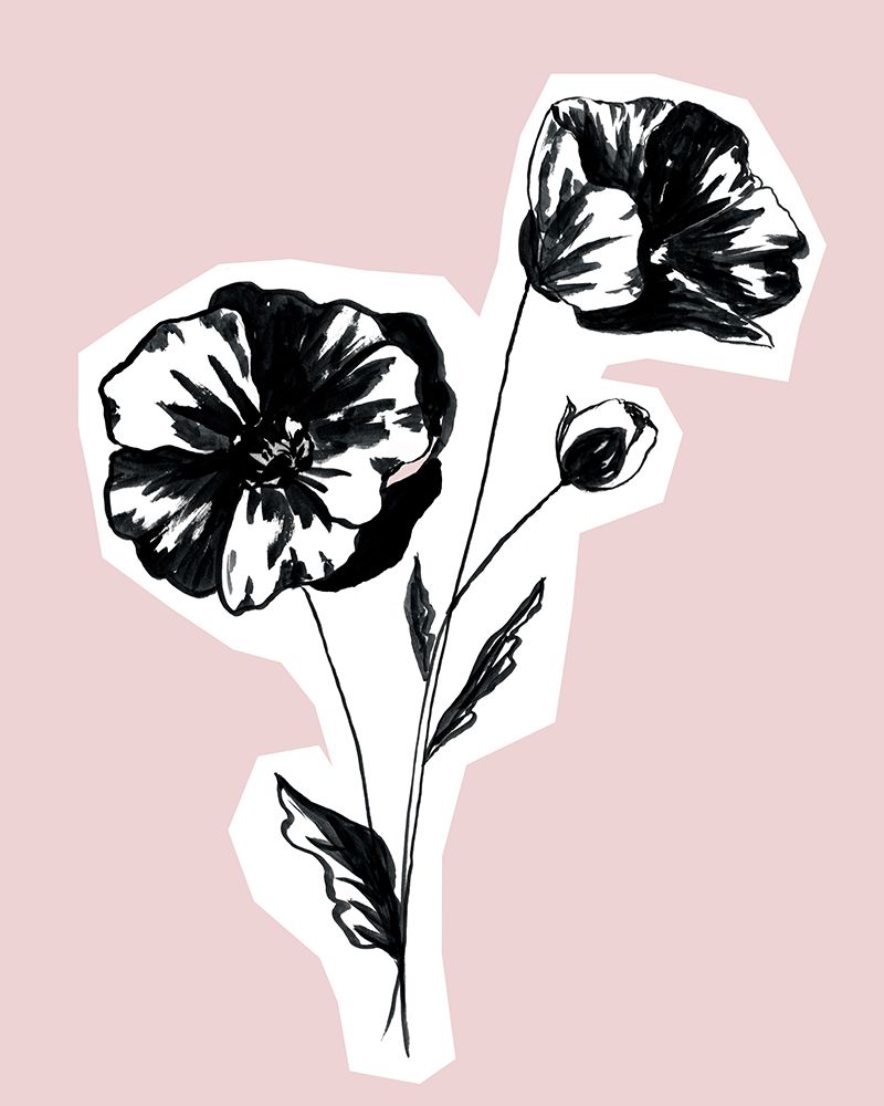 Ink Poppies 1 art print by Leah Noel Art for $57.95 CAD