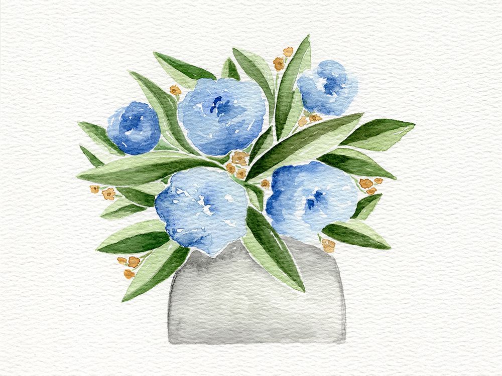 Sweet And Blue 1 art print by Leah Noel Art for $57.95 CAD