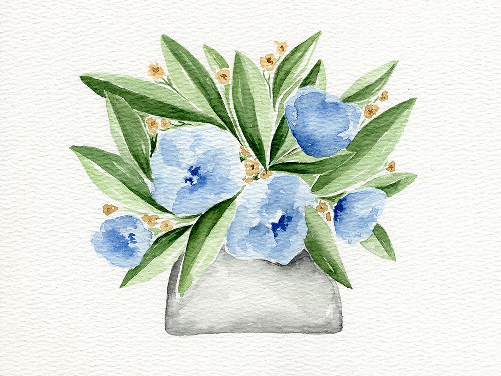 Sweet And Blue 2 art print by Leah Noel Art for $57.95 CAD