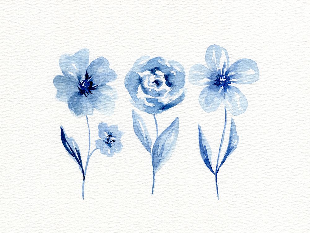 Three Flowers art print by Leah Noel Art for $57.95 CAD