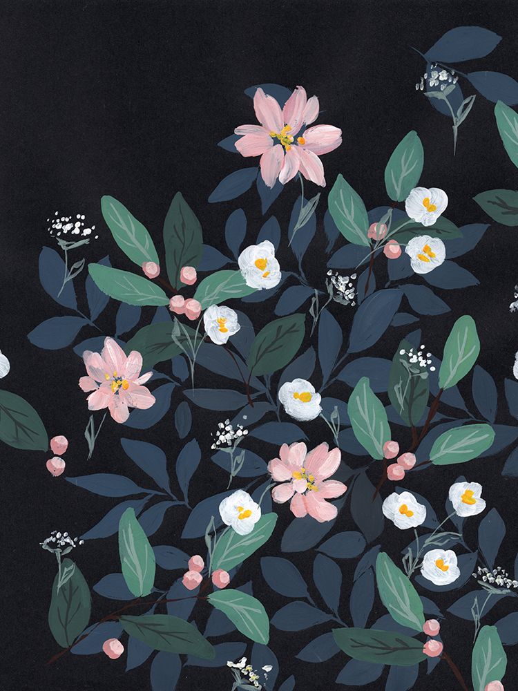 Petals And Leaves 1 art print by Leah Noel Art for $57.95 CAD