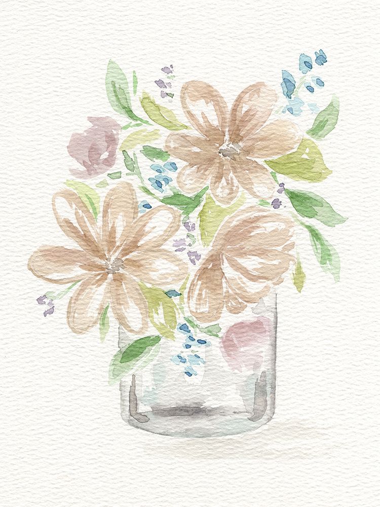 Garden Flowers 2 art print by Leah Noel Art for $57.95 CAD