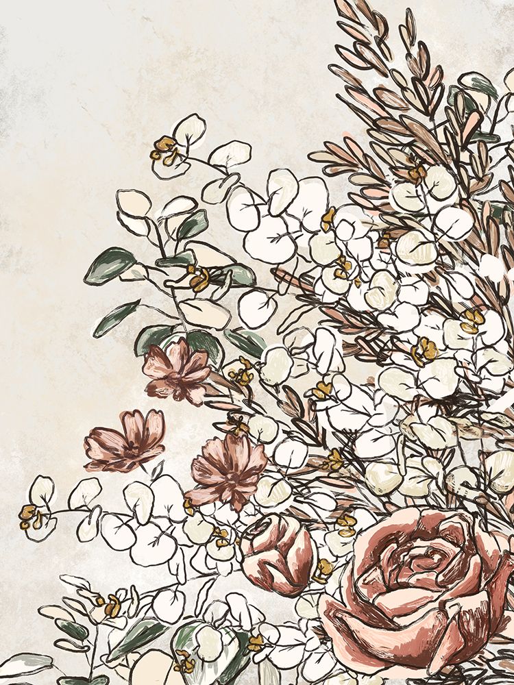 Stems And Branches 1 art print by Leah Noel Art for $57.95 CAD