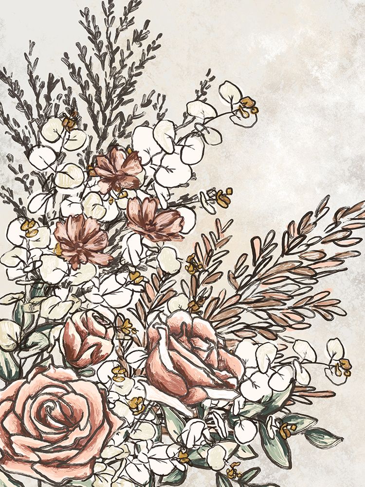 Stems And Branches 2 art print by Leah Noel Art for $57.95 CAD