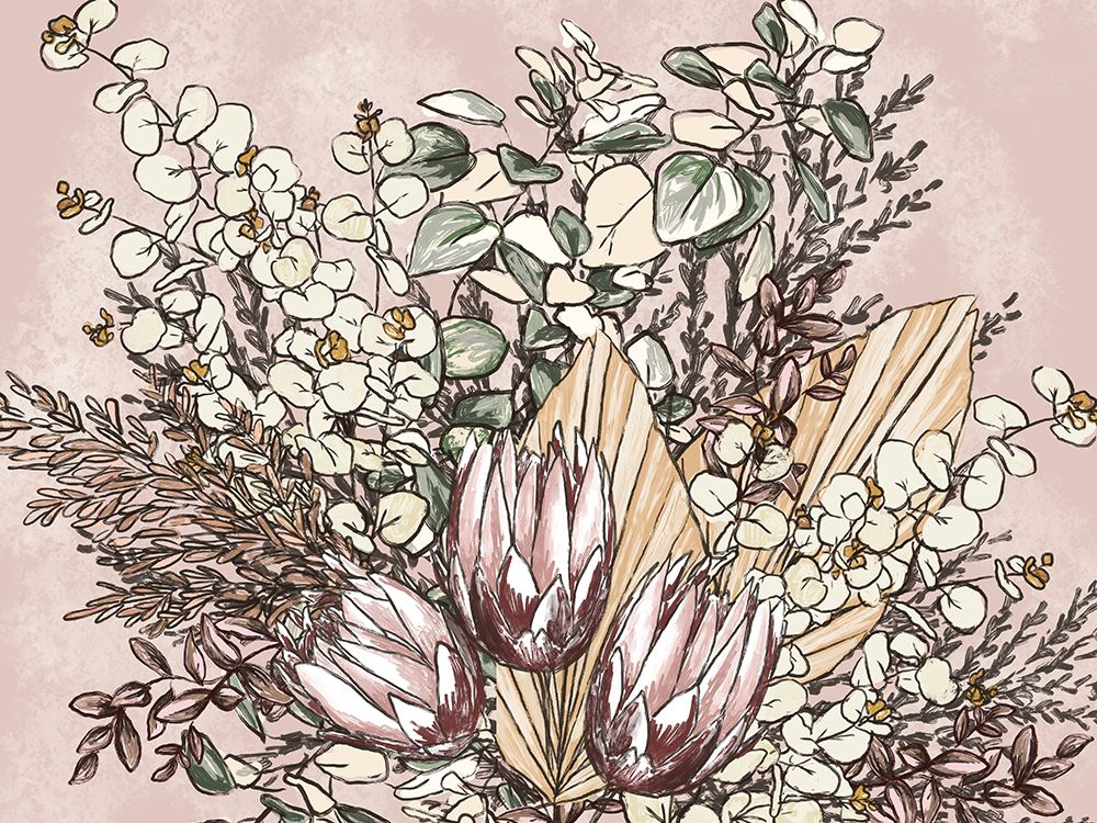 Boho Florals art print by Leah Noel Art for $57.95 CAD