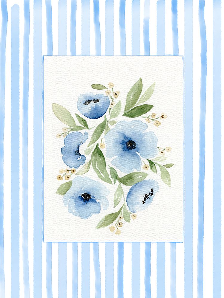 Flowers With Border 1 art print by Leah Noel Art for $57.95 CAD