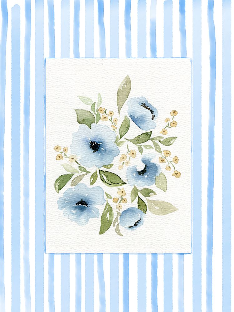 Flowers With Border 2 art print by Leah Noel Art for $57.95 CAD