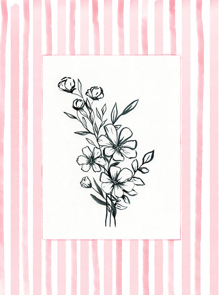 Petals With Border 2 art print by Leah Noel Art for $57.95 CAD