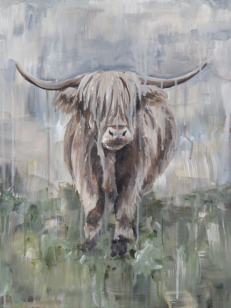 Drippy Cow 1 art print by Leah Noel Art for $57.95 CAD