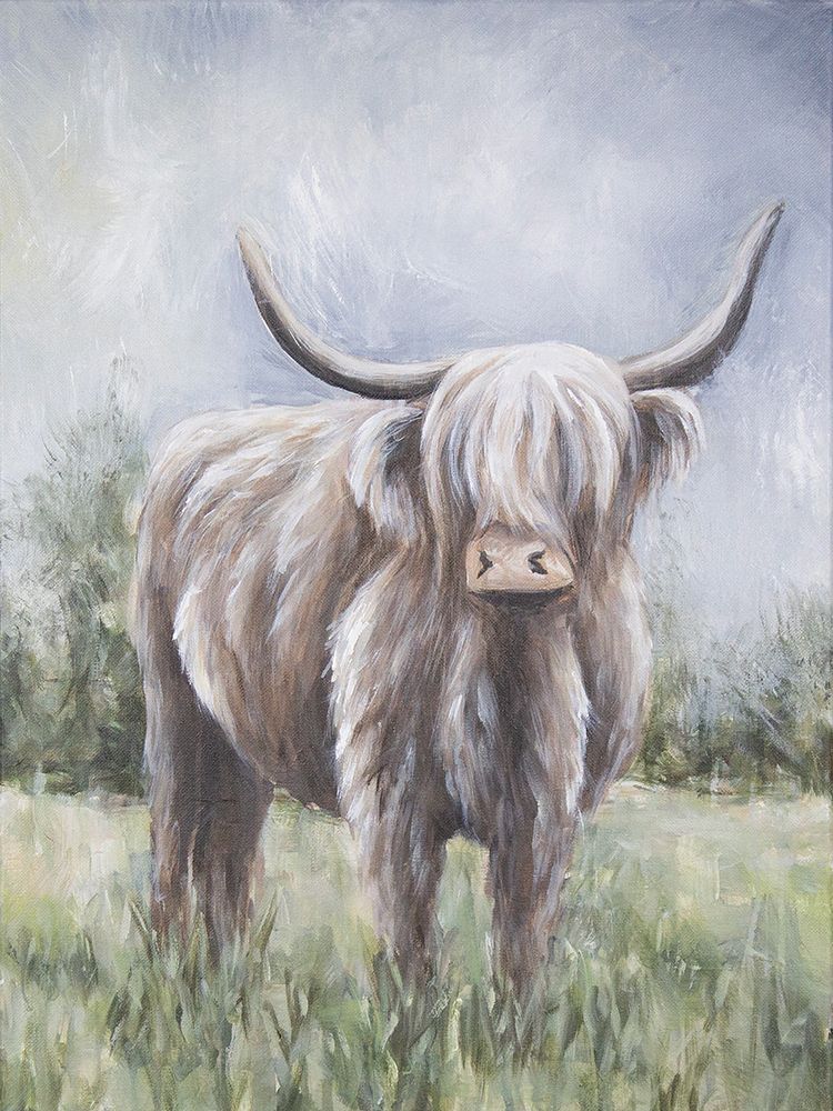 Highland Cow 1 art print by Leah Noel Art for $57.95 CAD