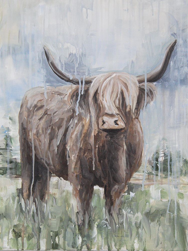 Drippy Cow 2 art print by Leah Noel Art for $57.95 CAD