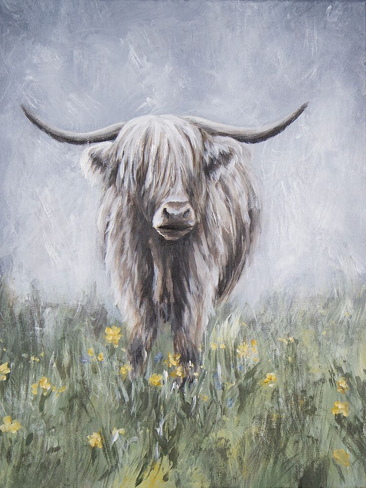Highland Cow 2 art print by Leah Noel Art for $57.95 CAD