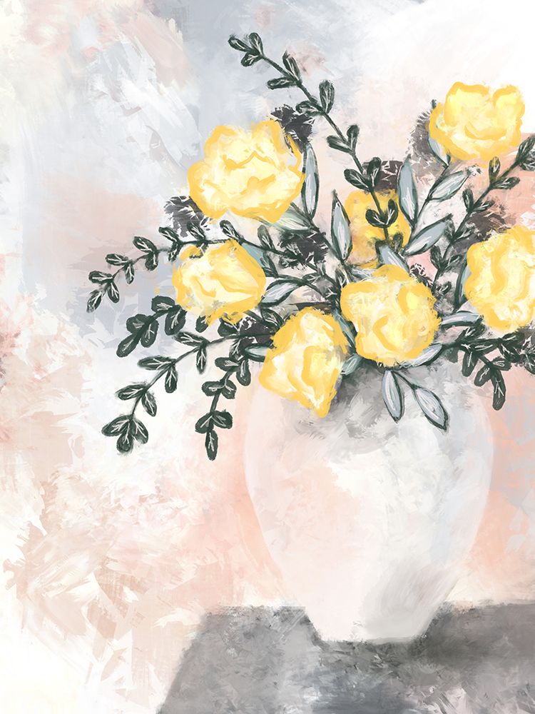 Spring Citrus Florals art print by Leah Noel Art for $57.95 CAD
