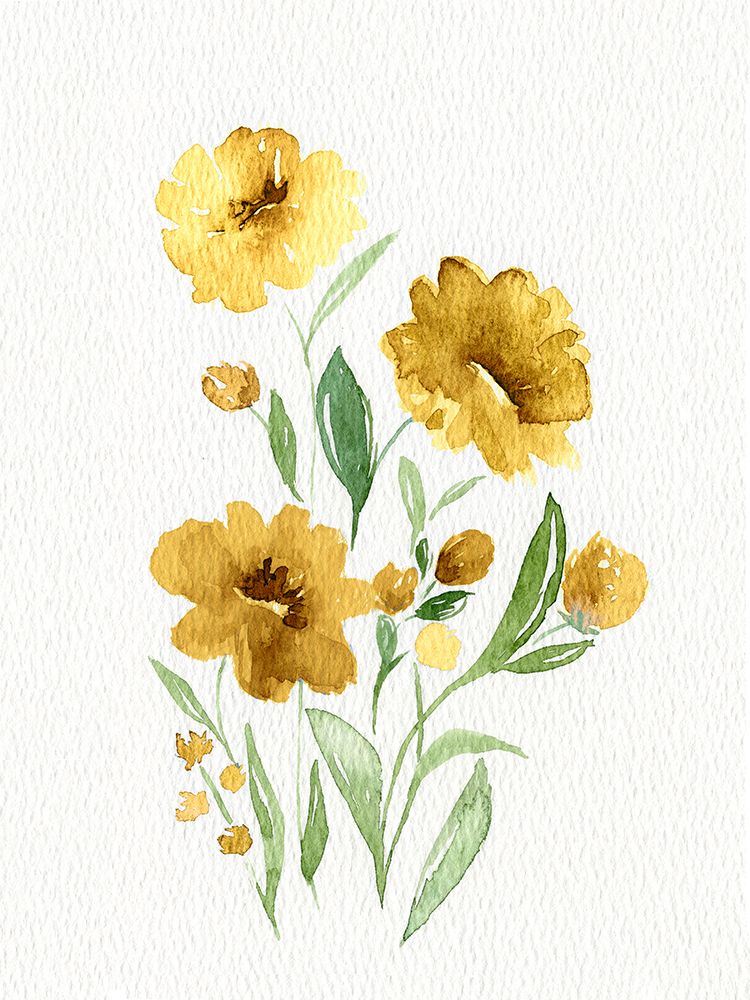 Watercolor Flowers 2 art print by Leah Noel Art for $57.95 CAD
