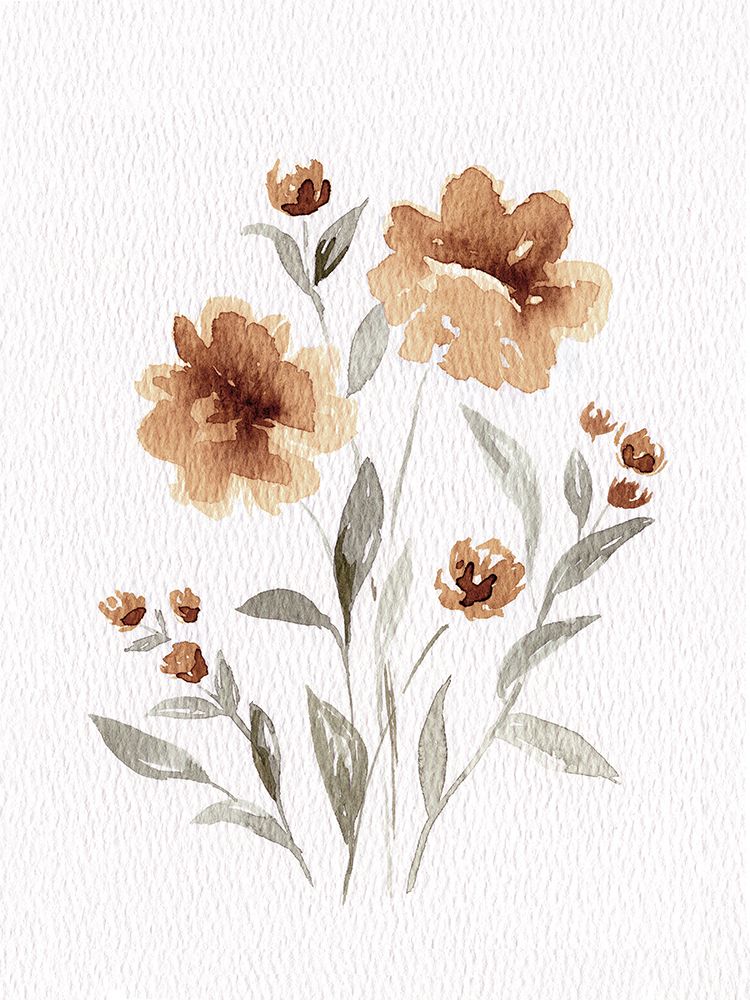 Watercolor Flowers 1 art print by Leah Noel Art for $57.95 CAD