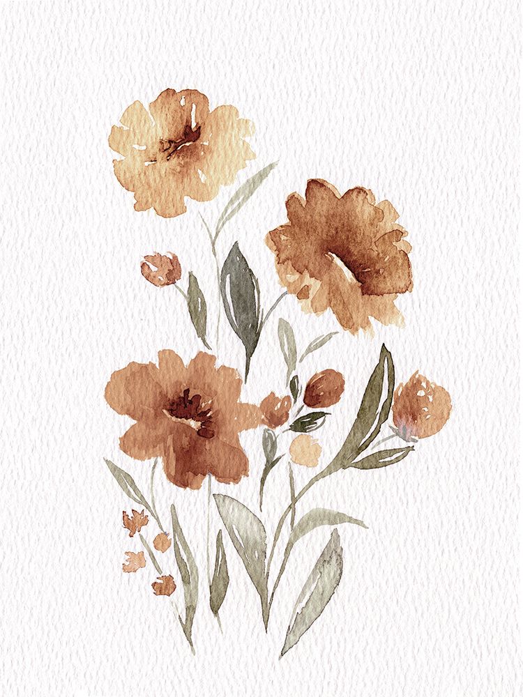 Watercolor Flowers 2 art print by Leah Noel Art for $57.95 CAD
