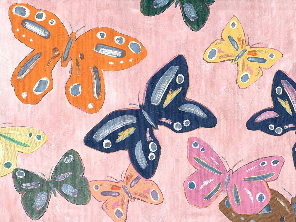 Butterflies 2 art print by Leah Noel Art for $57.95 CAD