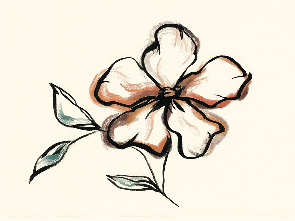 Flower Lines 1 art print by Leah Noel Art for $57.95 CAD