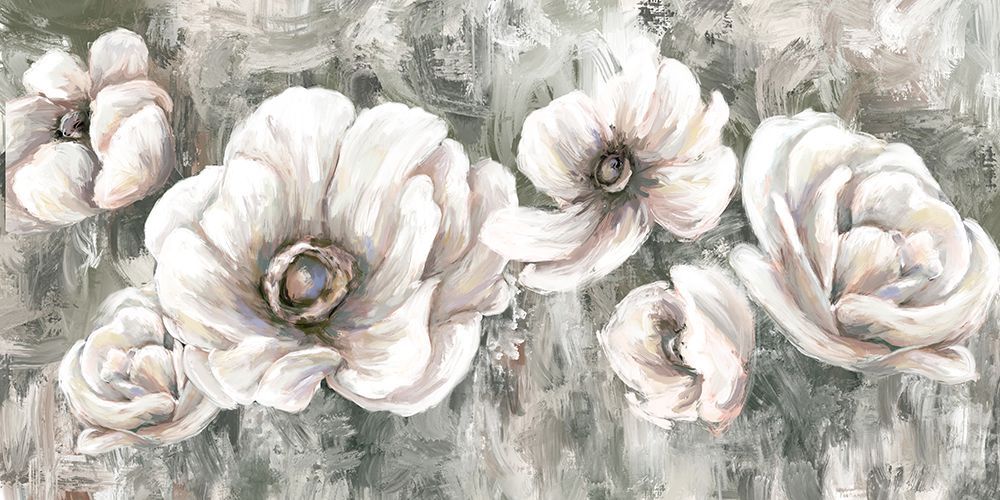 White Flowers 3 art print by Leah Noel Art for $57.95 CAD
