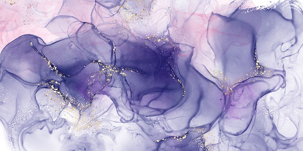 Alcohol Ink Pink And Purple art print by Leah Noel Art for $57.95 CAD