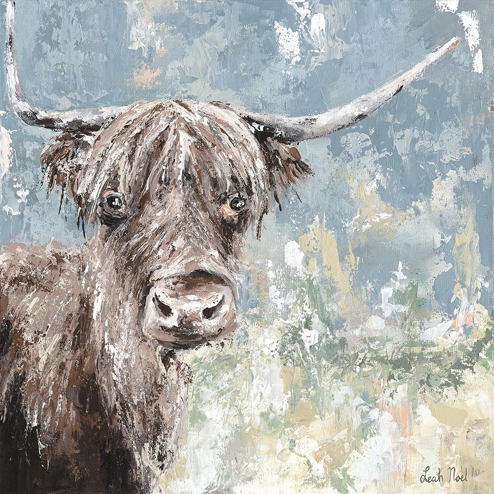 Highland Cow art print by Leah Noel Art for $57.95 CAD