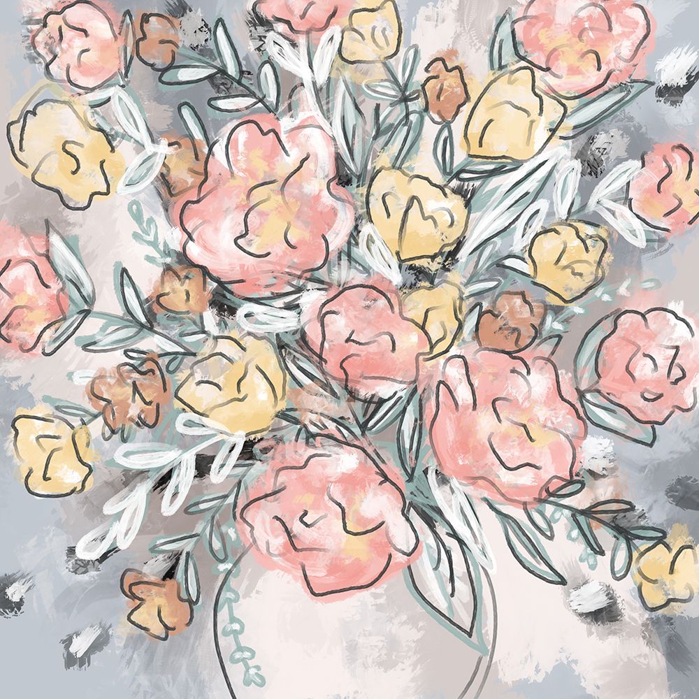 Spring Florals 1 art print by Leah Noel Art for $57.95 CAD