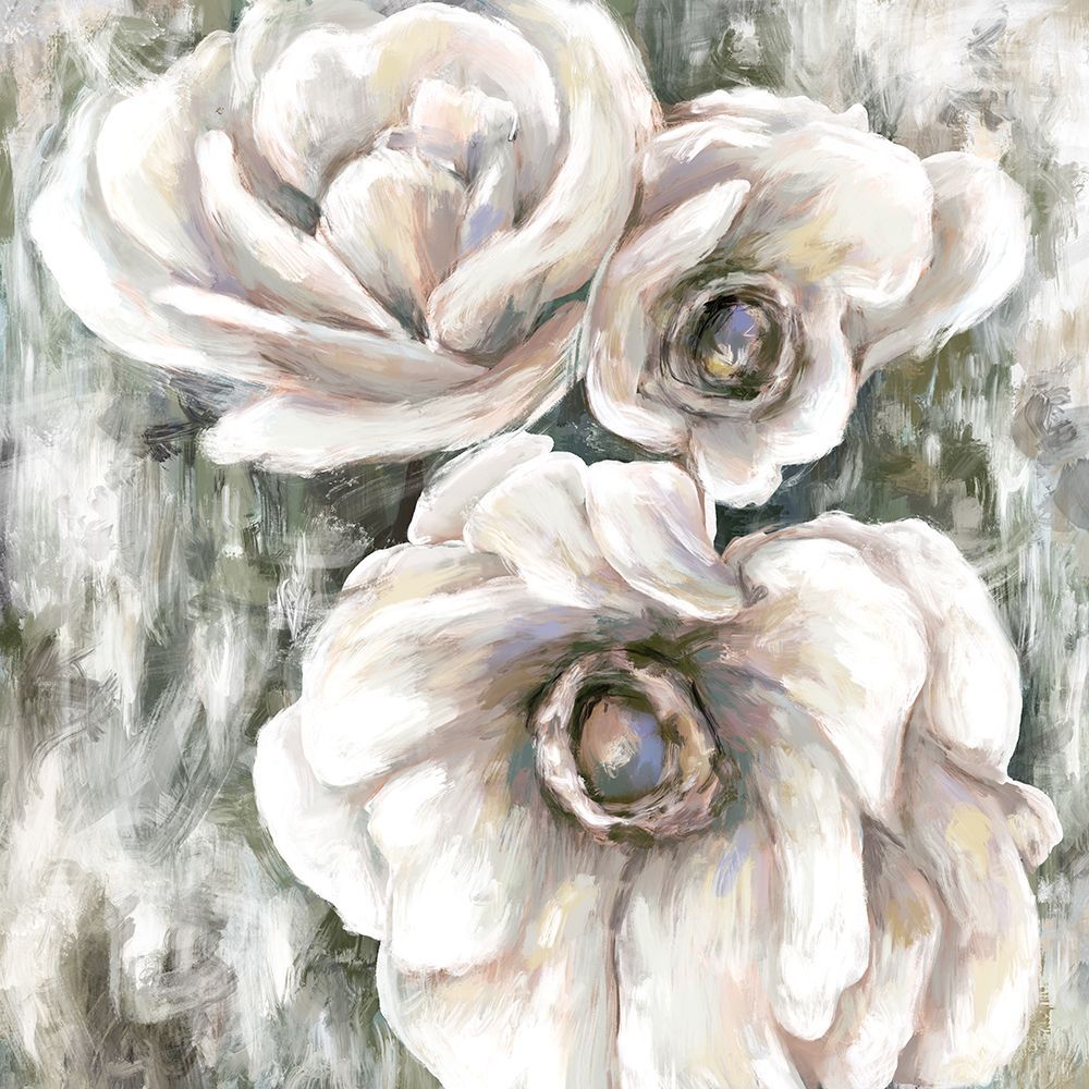 White Flowers 1 art print by Leah Noel Art for $57.95 CAD