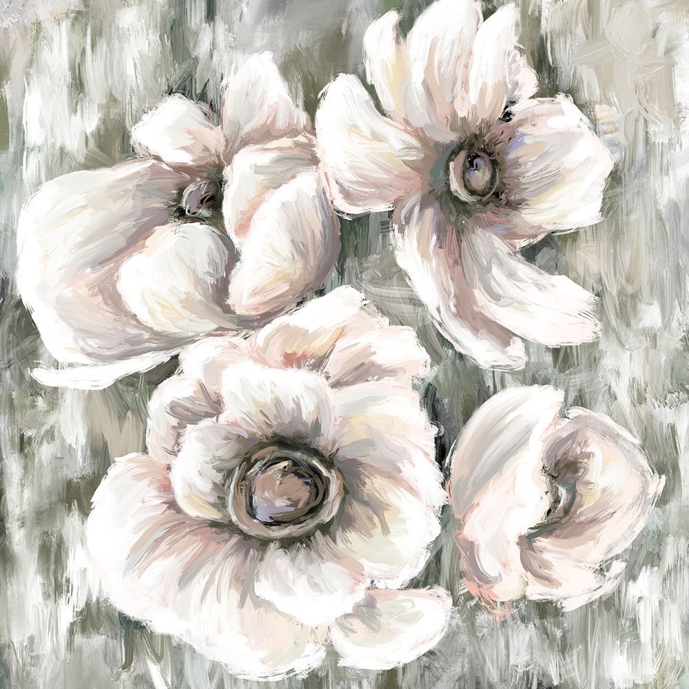 White Flowers 2 art print by Leah Noel Art for $57.95 CAD