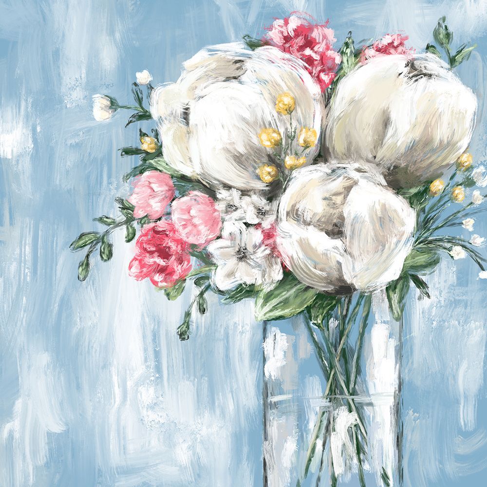 Bright Blues 2 art print by Leah Noel Art for $57.95 CAD