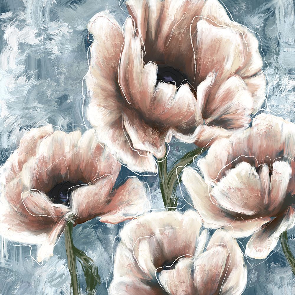 Blue And Pink art print by Leah Noel Art for $57.95 CAD