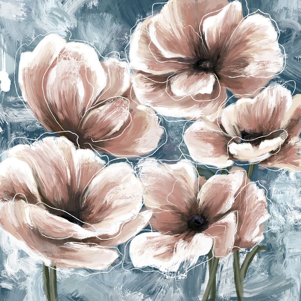 Blue And Pink 2 art print by Leah Noel Art for $57.95 CAD