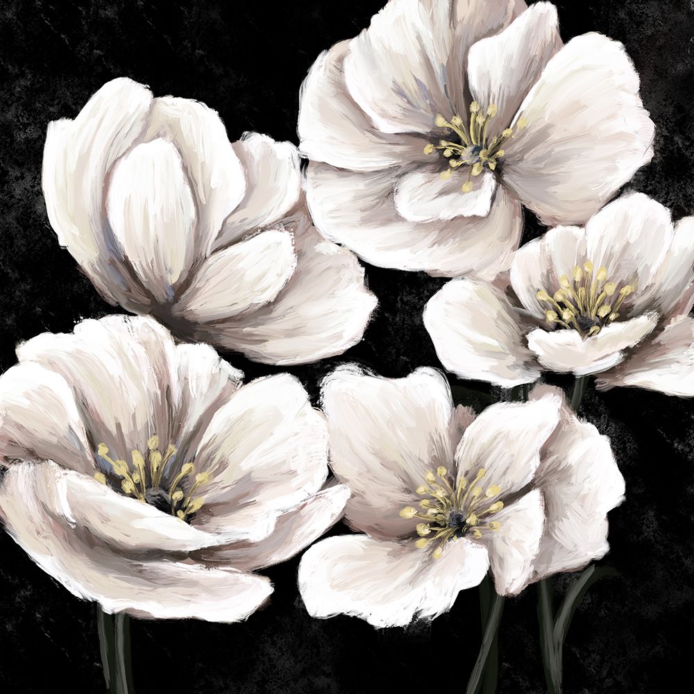 Dramatic Florals 2 art print by Leah Noel Art for $57.95 CAD