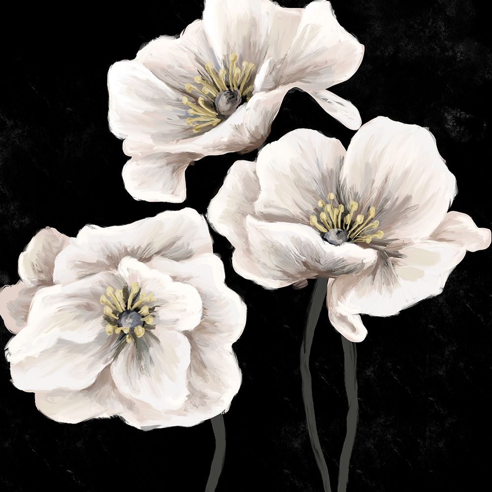 Dramatic Flowers 3 art print by Leah Noel Art for $57.95 CAD