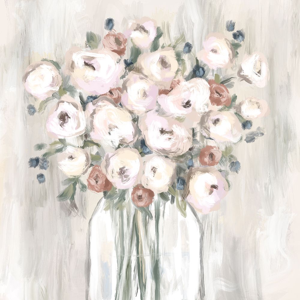 White Bouquet 1 art print by Leah Noel Art for $57.95 CAD