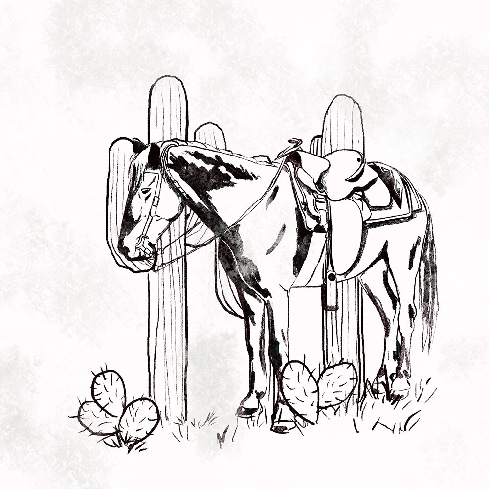 Out West White art print by Leah Noel Art for $57.95 CAD