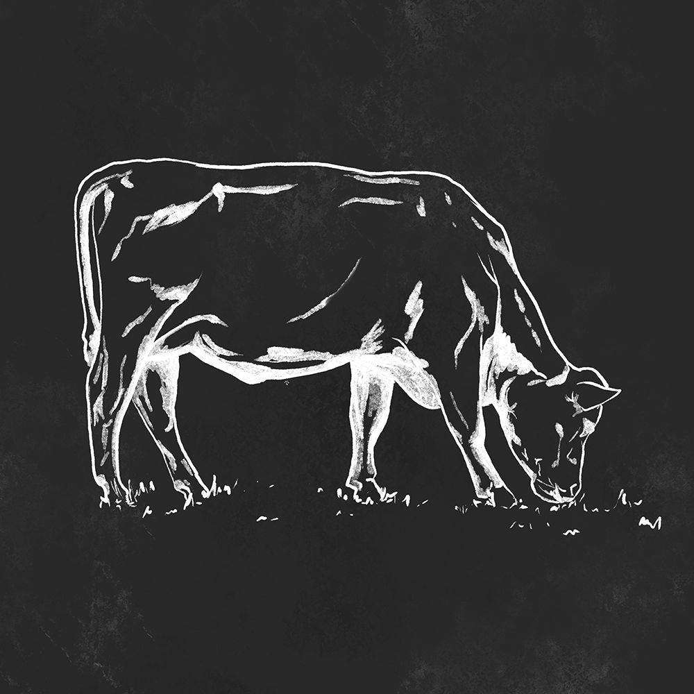 Grazing Cow art print by Leah Noel Art for $57.95 CAD