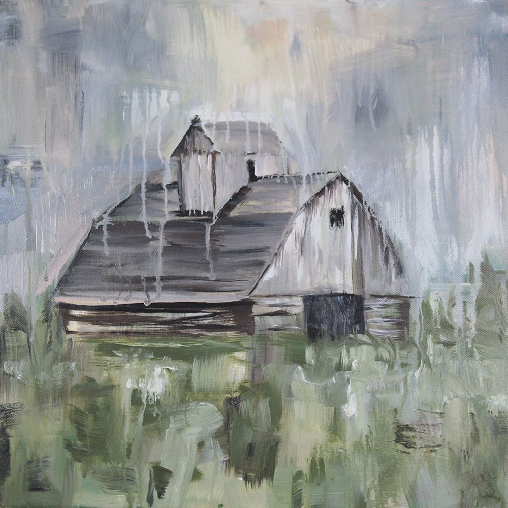 Drippy Barn 1 art print by Leah Noel Art for $57.95 CAD