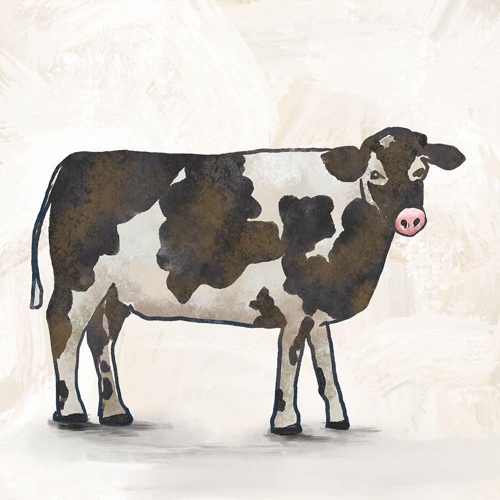 Cow art print by Leah Noel Art for $57.95 CAD