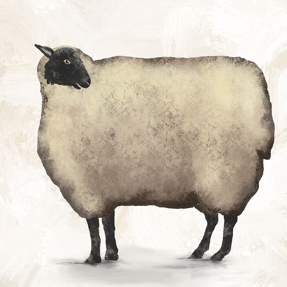 Sheep art print by Leah Noel Art for $57.95 CAD