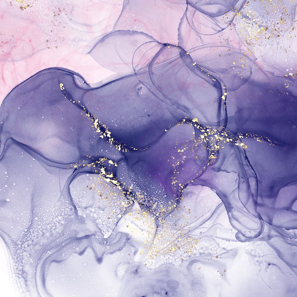 Alcohol Ink Pink And Purple 1 art print by Leah Noel Art for $57.95 CAD
