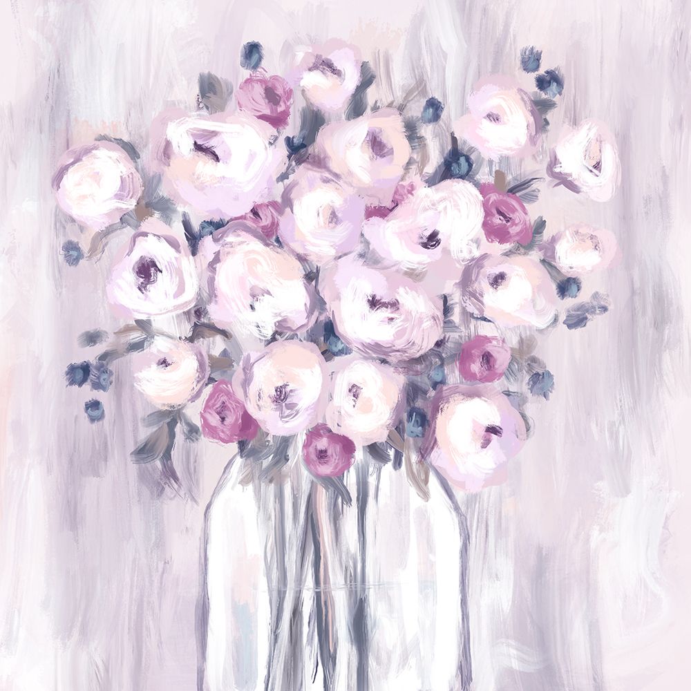 Pink Bouquet 1 art print by Leah Noel Art for $57.95 CAD