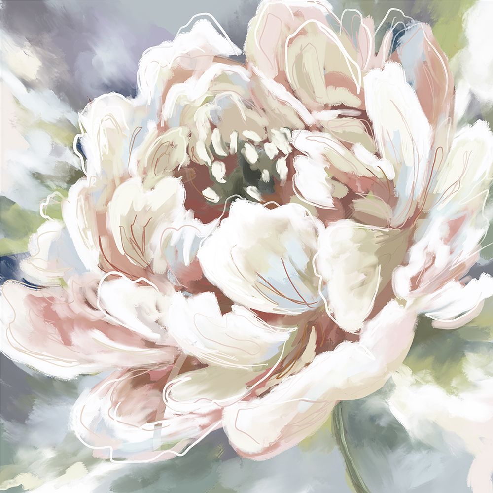 Modern Bright Flower art print by Leah Noel Art for $57.95 CAD