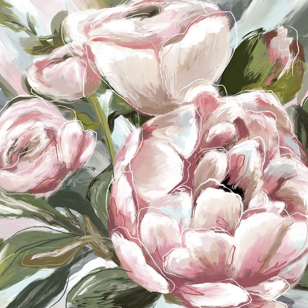 Modern Bright Florals 2 art print by Leah Noel Art for $57.95 CAD