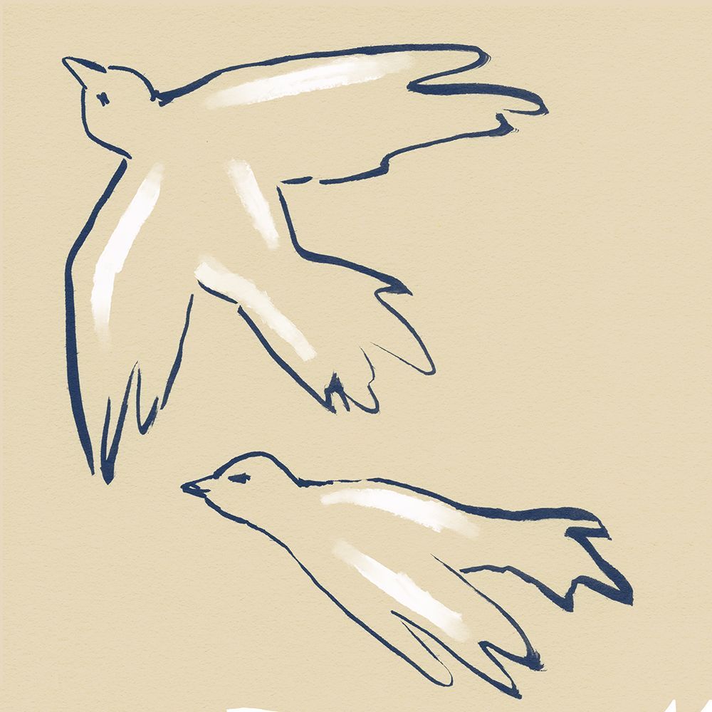 Birds Of A Feather 1 art print by Leah Noel Art for $57.95 CAD