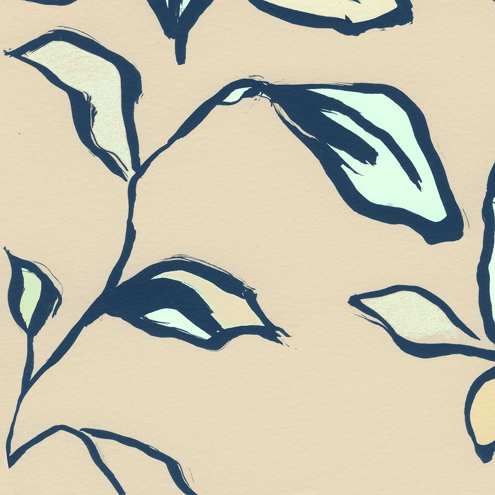 Blue Petals art print by Leah Noel Art for $57.95 CAD