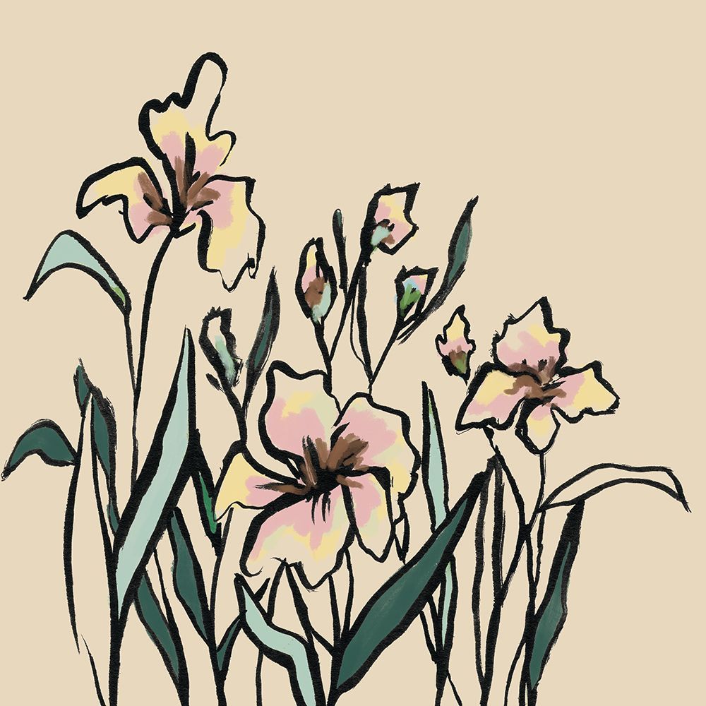 Flower Patch art print by Leah Noel Art for $57.95 CAD