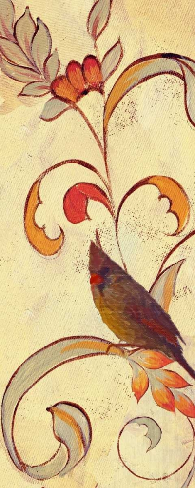 Bird Vine Panel 2 art print by Lorraine Rossi for $57.95 CAD