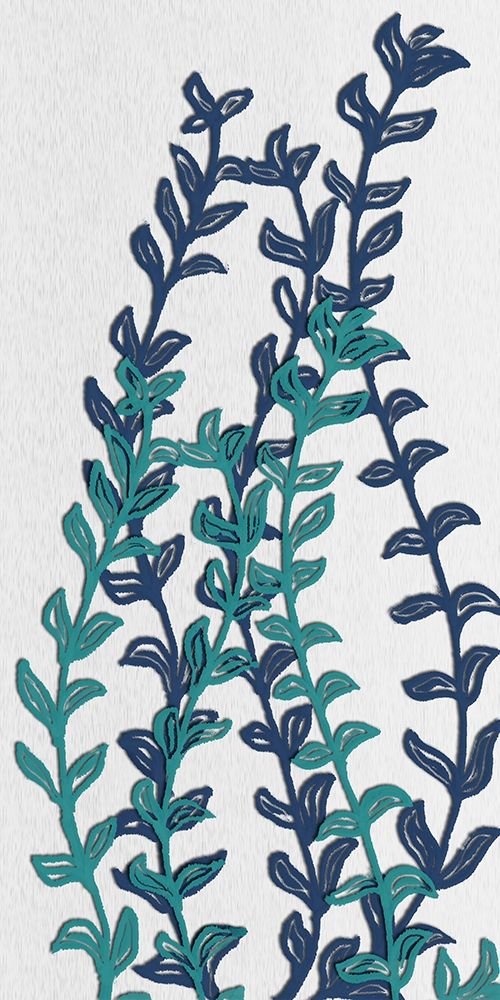 Denim Folia I art print by Lorraine Rossi for $57.95 CAD