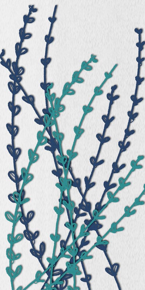 Denim Folia II art print by Lorraine Rossi for $57.95 CAD
