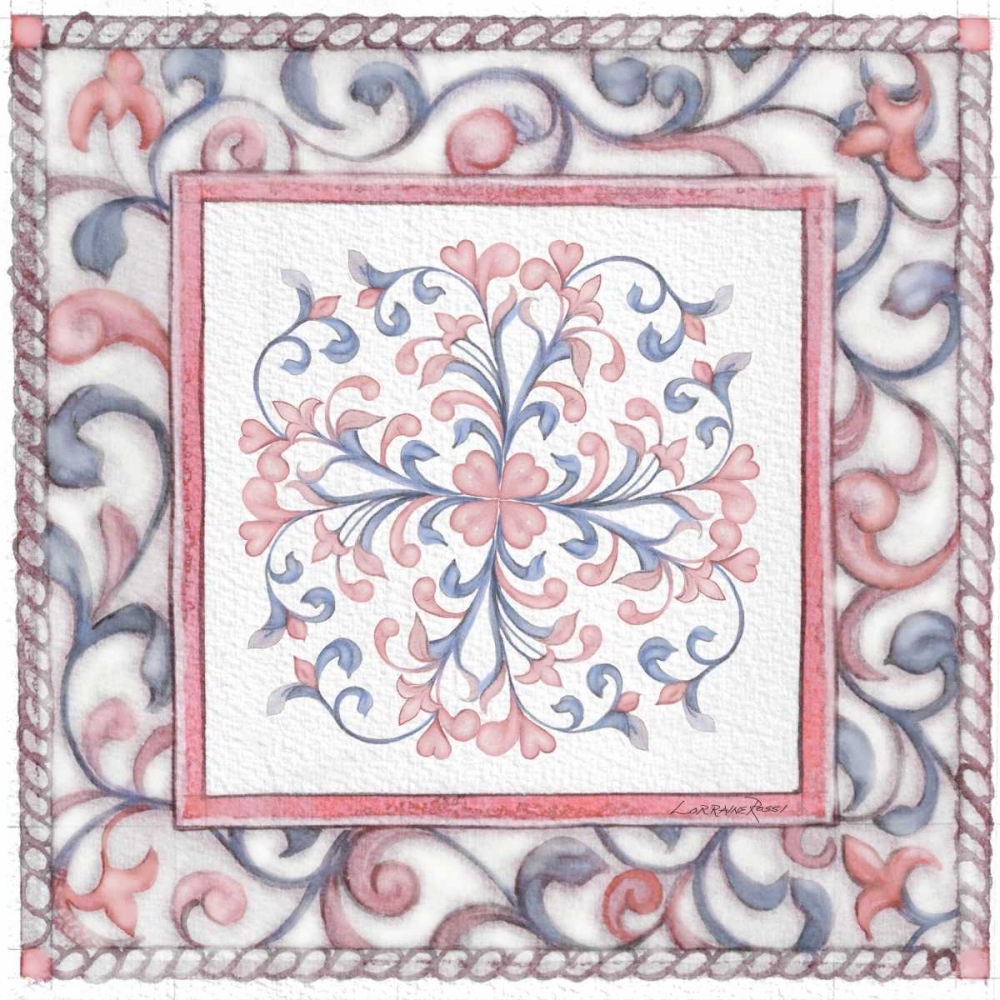 Florentine Rose Quartz and Serenity 3 art print by Lorraine Rossi for $57.95 CAD